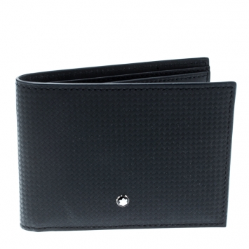 Pre Owned Montblanc Black Leather Extreme Wallet 6CC