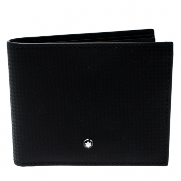مملوكة مسبقًا Montblanc Black Leather Westside Extreme 8CC Bifold Wallet