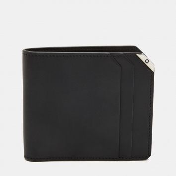 Pre Owned Montblanc Black Leather Urban Spirit 6CC Wallet