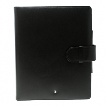 Pre Owned Montblanc Black Leather Medium Meisterstück Organizer