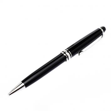 مملوكة مسبقًا Montblanc Black Meisterstuck Platinum Coated Classique Ballpoint Pen