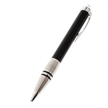 Pre Owned Montblanc Black Resin Silver Tone StarWalker Ballpoint Pen