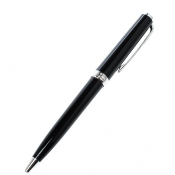 Pre Owned Montblanc Pix Black Resin Platinum Finish Ballpoint Pen