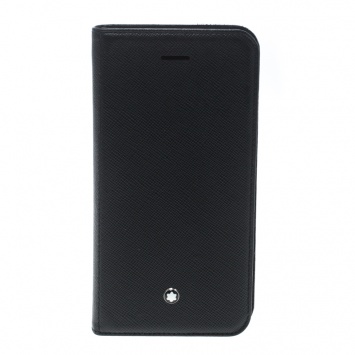 مملوكة مسبقًا Montblanc Black Leather iPhone 7 Flip Case