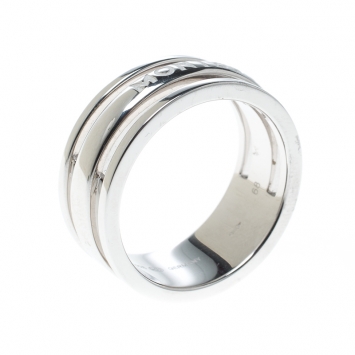 Pre Owned Montblanc Creative Silver Skeletted Men's Band Ring Size 68