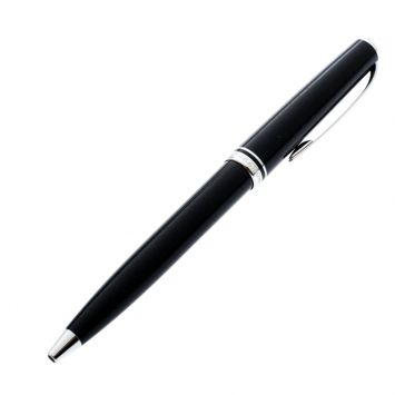مملوكة مسبقًا Montblanc Black Generation Resin Silver Tone Ballpoint Pen