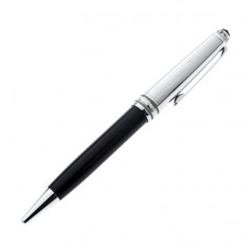 مملوكة مسبقًا Montblanc Meisterstück Emirates Airline Foundation Black Resin Platinum Finish Ballpoint Pen