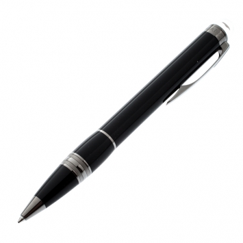 Pre Owned Montblanc StarWalker Midnight Black Resin Ruthenium Coated Ballpoint Pen