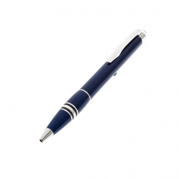 Pre Owned Montblanc StarWalker Midnight Blue Resin Silver Tone Ballpoint Pen