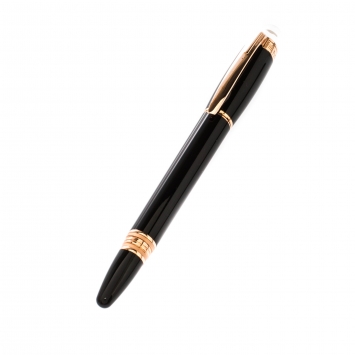 Pre Owned Montblanc StarWalker Black Resin Rose Gold Finish Fineliner Pen