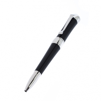 مملوكة مسبقًا Montblanc Etoile Diamond Black Resin Platinum Finish Ballpoint Pen