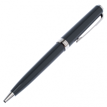 Pre Owned Montblanc Grey Resin Platinum Finish Ballpoint Pen 