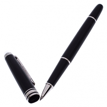 مملوكة مسبقًا Montblanc Meisterstuck Diamond Chopin Black Resin Silver Tone Ballpoint Pen