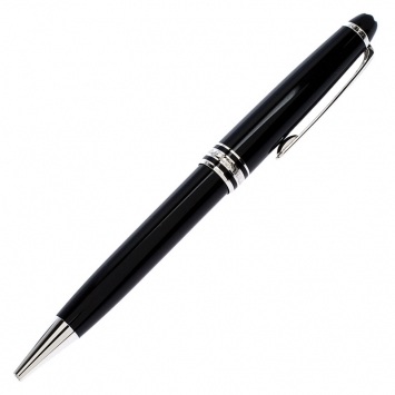 Pre Owned  Montblanc Meisterstuck Pix Black Resin Platinum Plated Ball Point Pen 
