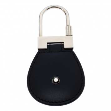 Pre Owned Montblanc Navy Blue Leather Meistersstuck Sfumato Key Holder