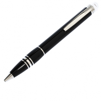 Pre Owned Montblanc StarWalker Black Resin Silver Tone Ballpoint Pen