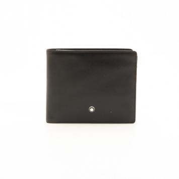 Pre Owned MontBlanc Black Leather Meisterstuck Wallet 