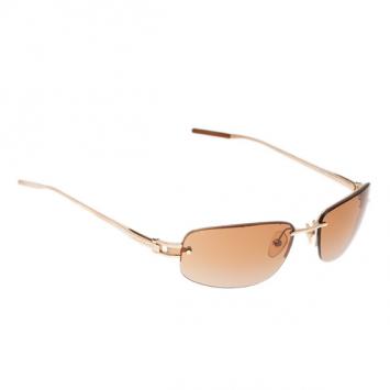 Pre Owned Montblanc Gold Frame MB83S Sunglasses
