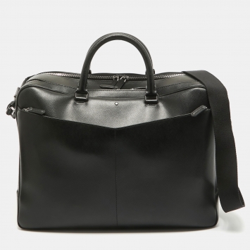 Pre Owned Montblanc Black Leather Large Sartorial Document Case