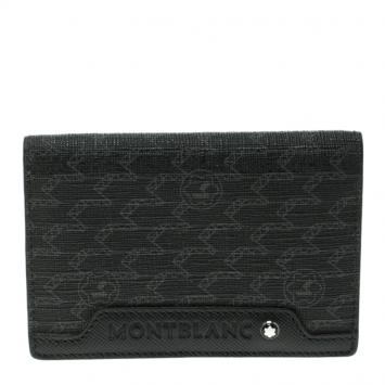مملوكة مسبقًا Montblanc Black Canvas and Leather Bifold Wallet