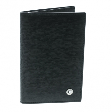 مملوكة مسبقًا Montblanc Black Leather Westside Business Card Holder