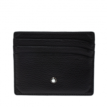Pre Owned Montblanc Black Leather Meisterstuck Card Holder