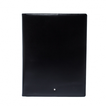 Pre Owned Montblanc Black Leather Conference Folder 
