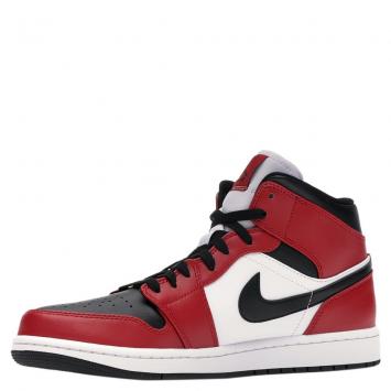 Pre Owned Nike Jordan 1 Mid Chicago Toe Shoe Size 41