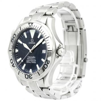 Pre Owned Omega Blue Stainless Steel Seamaster Professional Men's Wristwatch 41MM