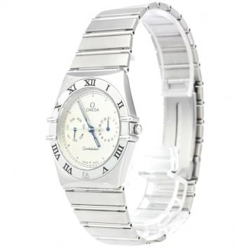 Pre Owned Omega Silver Stainless Steel Constellation Men's Wristwatch 35MM