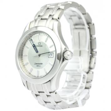 Pre Owned Omega Silver Stainless Steel Seamaster Men's Wristwatch 36MM