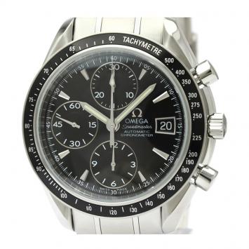 Pre Owned Omega Black Stainless Steel Speedmaster Date/Day-Date Chronograph 3210.50 Men's Wristwatch 40MM