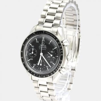Pre Owned Omega Black Stainless Steel Speedmaster Automatic 3510.50 Men's Wristwatch 39 MM