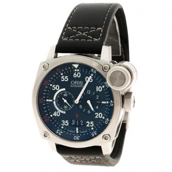 Pre Owned Oris Black Stainless Steel BC4 Der Meisterflieger Men's Wristwatch 43 mm