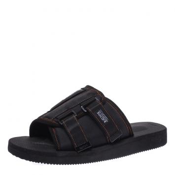 Pre Owned Palm Angels Black Fabric Suicoke Flat Sandals Size 42