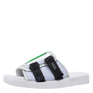 Pre Owned Palm Angels White Fabric Suicoke Flat Sandals Size 42
