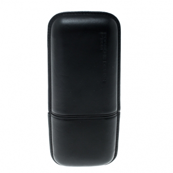 Pre Owned Porsche Design Black Leather Cigar Case