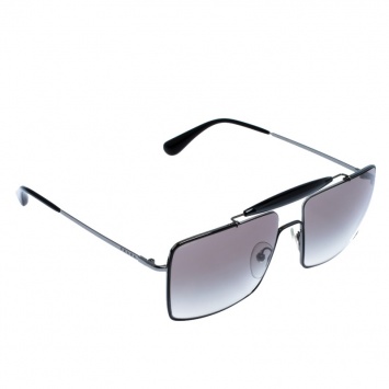 Pre Owned Prada Black Gradient SPR57S Square Sunglasses