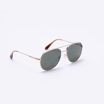 Pre Owned Prada Gold Aviator Sunglasses