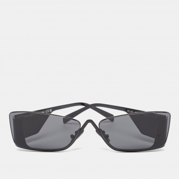Pre Owned Prada Black SPR 59Z Runaway Shield Sunglasses