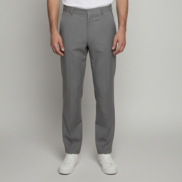 Pre Owned Prada Grey Wool Superfine Regular Fit Tailored Trousers S 