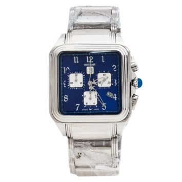 مملوكة مسبقًا Roberto Cavalli Blue Stainless Steel Venom Men's Wristwatch 39 MM