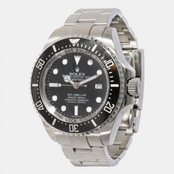Pre Owned Rolex Black Stainless Steel Sea-Dweller Deepsea 116660 Automatic Men's Wristwatch 44 mm