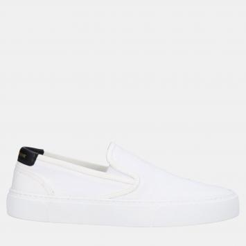 Pre Owned Saint Laurent Canvas Slip On Sneakers 43