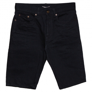 Pre Owned Saint Laurent Paris Black Denim Bermuda Shorts S
