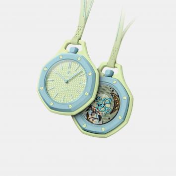 Pre Owned Swatch x Audemars Piguet Royal Pop Blaue Acht Bioceramic Mechanical Watch 40mm