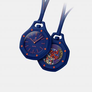 Pre Owned Swatch x Audemars Piguet Royal Pop Orenji Hachi Bioceramic Mechanical Watch 40mm