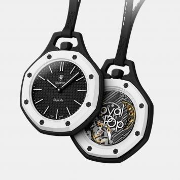 Pre Owned Swatch x Audemars Piguet Royal Pop Ocho Negro Bioceramic Mechanical Watch 40mm