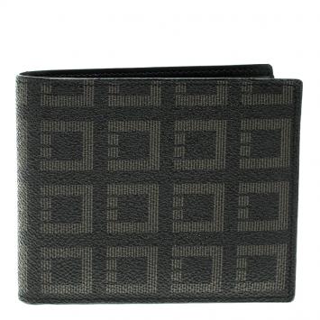 Pre Owned S.T. Dupont Black Leather Signature Bifold Wallet