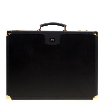 Pre Owned S.T. Dupont Black Leather Briefcase